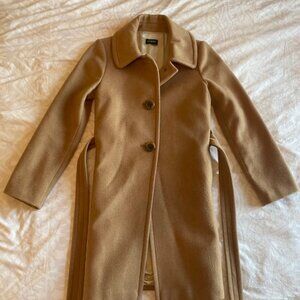 JCrew Camel Wool Blend Coat
